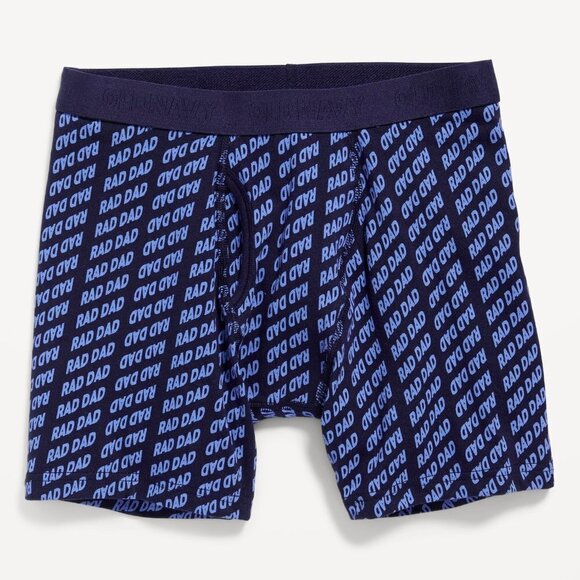 2 Sets Old Navy Men's Rad Dad All Over Print Boxer-Briefs Underwear - Picture 10 of 12